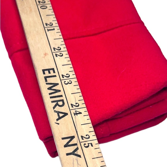 Cat & Jack Red Pea Coat w/ Removable Faux Fur Collar Girls XL LIKE NEW! - Picture 9 of 12